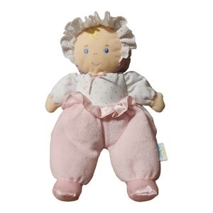 Eden soft baby doll toy pink Hands crinkle body rattle